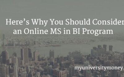 Here’s Why You Should Consider an Online MS in BI Program
